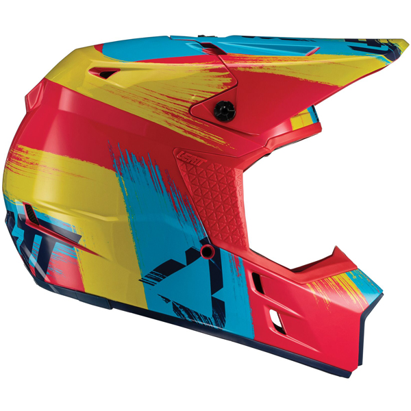 Leatt GPX 3.5 шлем кроссовый, красно-желтый