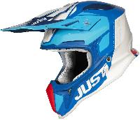 Just1 J18 Pulsar шлем кроссовый, сине-красно-белый