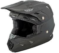 Fly Racing Toxin Solid 2021 шлем кроссовый, черный