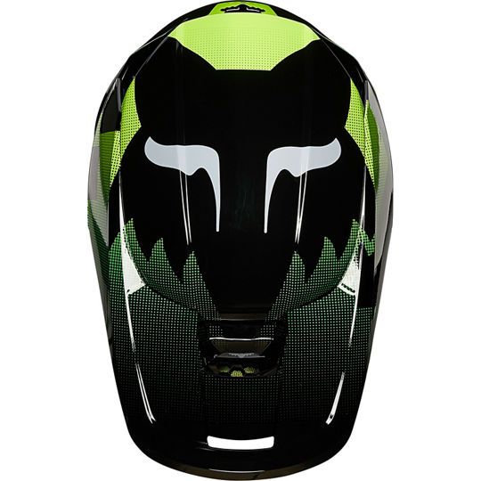 Fox Racing V1 Tayzer Black шлем кроссовый Fox Racing V1 Tayzer Black шлем кроссовый