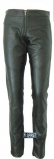 First L502 Кожаные брюки с резинкой, женские, черный