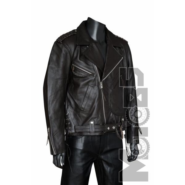 First M750BRN/CC Куртка косуха мужская кожаная с плетением, коричневая First M750BRN/CC Куртка косуха мужская кожаная с плетением, коричневая