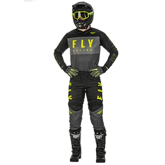 Fly Racing F-16 2022 комплект, серо-черно-желтый