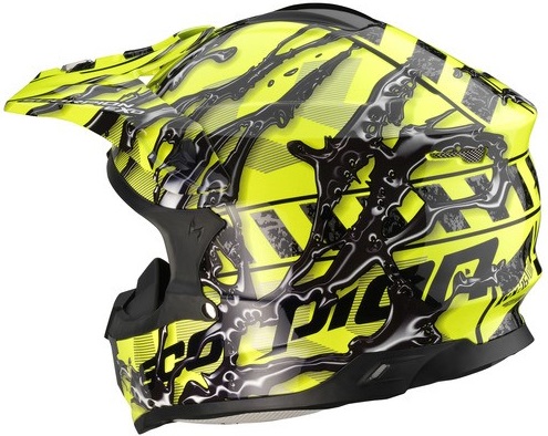 Scorpion VX-15 Air Oil шлем кроссовый, желто-черный