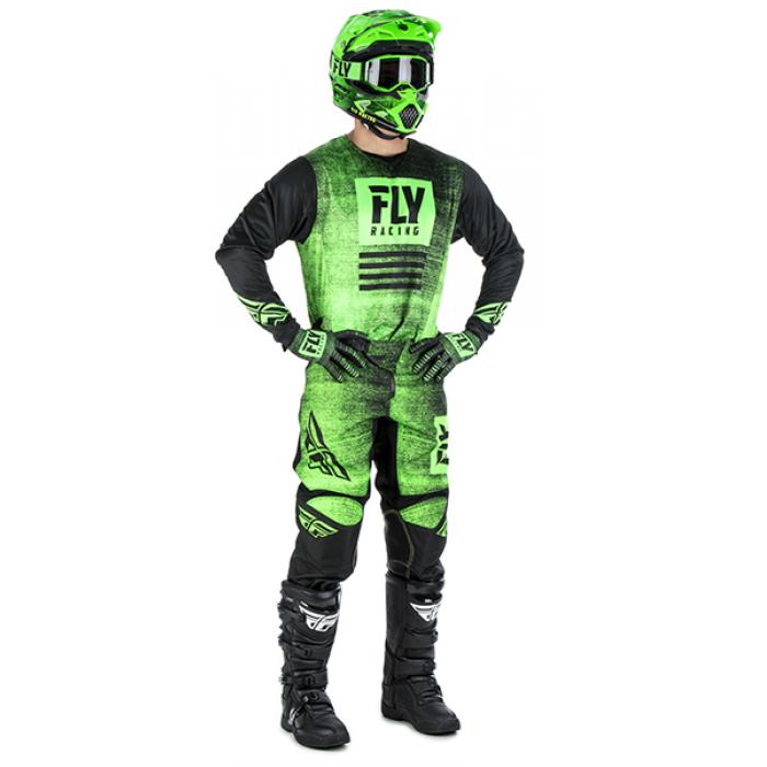 Fly Racing Kinetic Noiz комплект, черно-зеленый