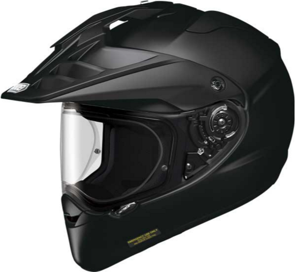 Shoei Hornet ADV Plain BLACK PinLock шлем эндуро, черный глянцевый Shoei Hornet ADV Plain BLACK PinLock шлем эндуро, черный глянцевый