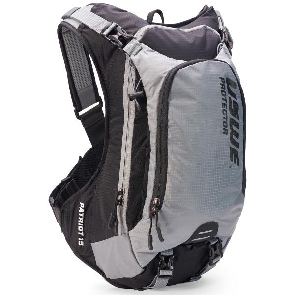 USWE Patriot 15L MTB Protector Pack, Grey/Black рюкзак с защитой спины