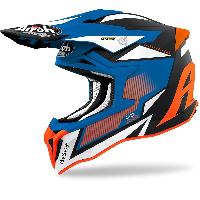 Airoh Strycker Axe Orange/Blue Matt шлем внедорожный