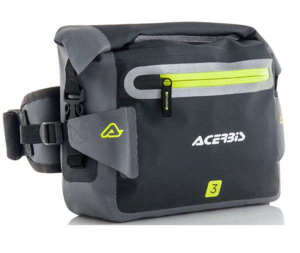 Acerbis No Water Black/Grey, сумка на пояс водонепроницаемая, 3L