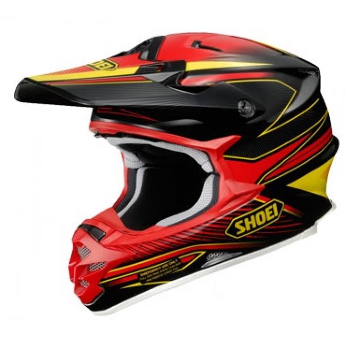 Shoei VFX-W Sear TC-1 шлем кроссовый, черно-красный