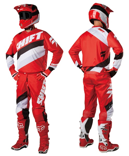 Shift Racing White Tarmac 2017 шлем кроссовый, красный