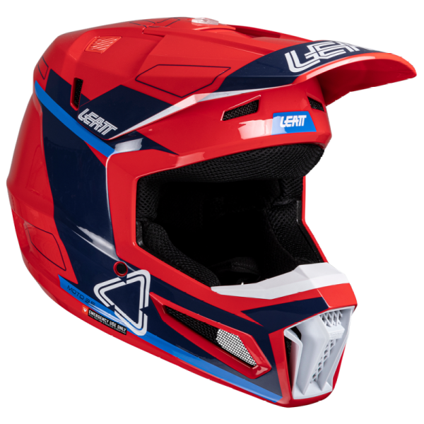 Leatt Kit Moto 3.5 Jr V25 Royal шлем подростковый + Vizion 2.5s мотоочки Leatt Kit Moto 3.5 Jr V25 Royal шлем подростковый + Vizion 2.5s мотоочки