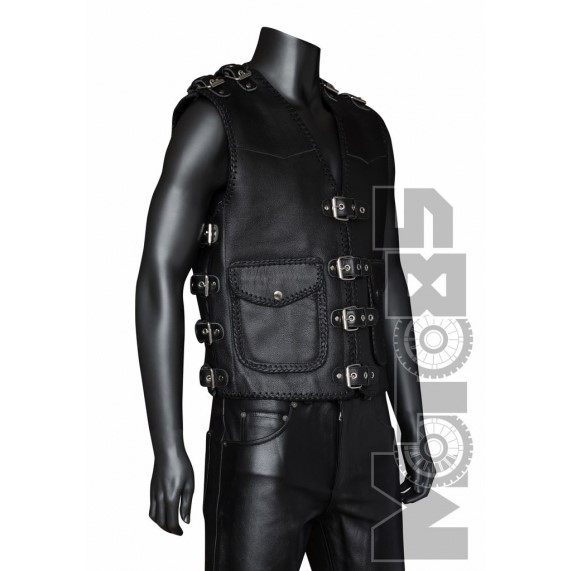 First V705 Жилет мужской с оплеткой кожа 2мм, 4XL-5XL