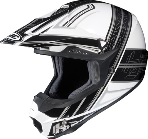 Шлем HJC CL-X6 Slash MC-5 (черно-белый) Шлем HJC CL-X6 Slash MC-5 (черно-белый)