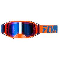 Fly Racing Zone Pro 2019 очки снегоходные, сине-желтый, оранжевая линза