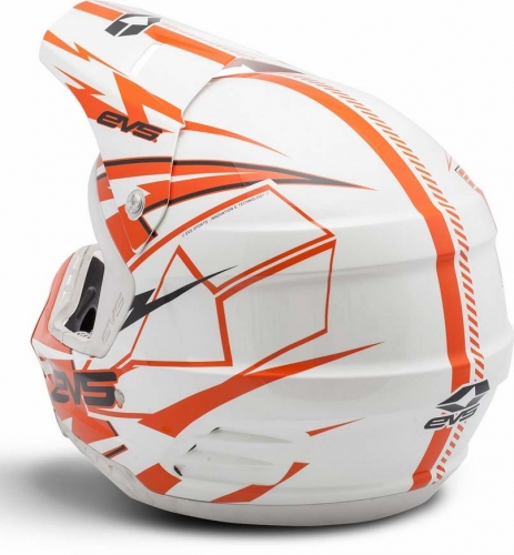 EVS T5 Bolt шлем кроссовый, оранжево-белый