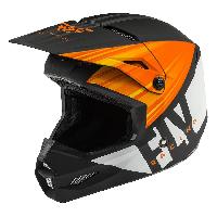 Fly Racing Kinetic K220 2020 шлем кроссовый, оранжево-черно-белый матовый