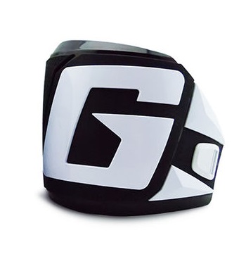 Накладка "G" на верх голенища мотобот Gaerne SG-12, бело-черный, левый