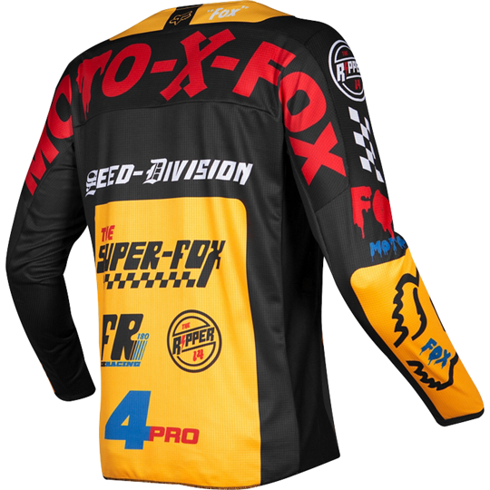 Fox Racing 180 Czar 2019 джерси, черно-желтый