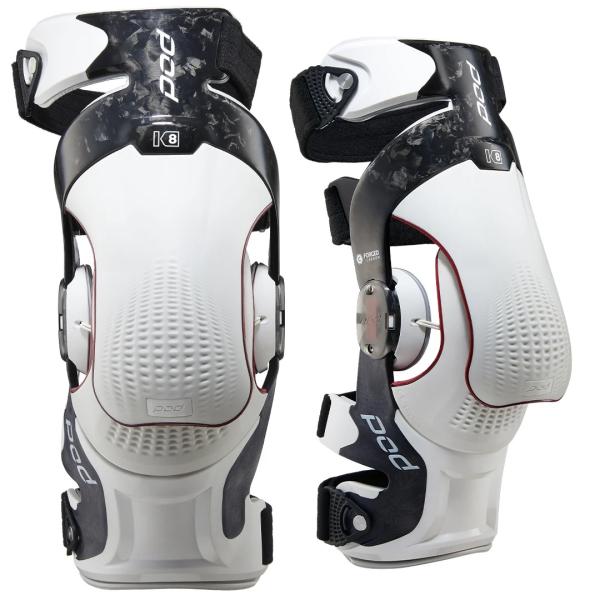 POD MX K8 3.0 Knee Brace Carbon/White наколенники