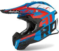 Airoh Terminator Open Vision Hanger шлем внедорожный, сине-красно-белый