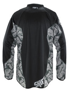 Shift Recon Camo джерси, черно-белый с камуфляжными вставками
