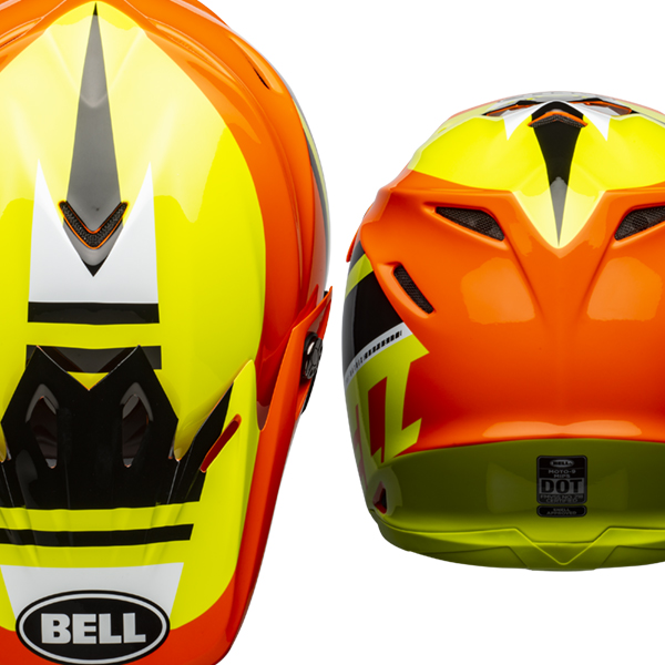 Bell Moto-9 Mips Prophecy Gloss Yellow/Orange/Black шлем кроссовый