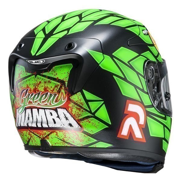 HJC RPHA 10 PLUS Green Mamba MC4F шлем интеграл