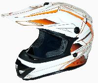 Ataki SC-15 Rift шлем кроссовый детский, бело-оранжевый