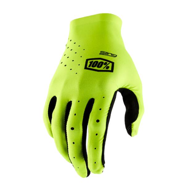 100% Sling MX Fluo Yellow мотоперчатки
