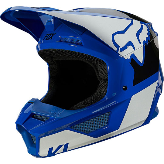Fox Racing V1 Revn Blue шлем кроссовый