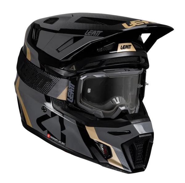 Leatt Kit Moto 8.5 V25 Black шлем кроссовый + Velocity 5.5 мотоочки