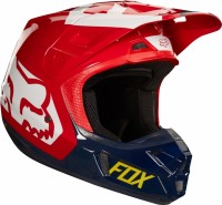 Fox Racing V2 Preme 2018 шлем кроссовый, сине-красный