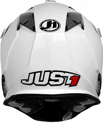 Just1 J32 PRO Solid шлем кроссовый, белый