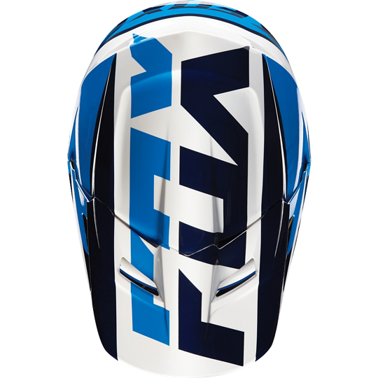 Fox Racing V1 Mako шлем кроссовый, бело-синий