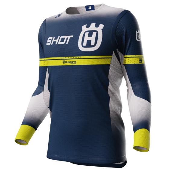 Shot Aerolite LE Husqvarna Blue джерси Shot Aerolite LE Husqvarna Blue джерси