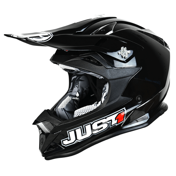 Just1 J32 PRO Solid шлем кроссовый, черный матовый