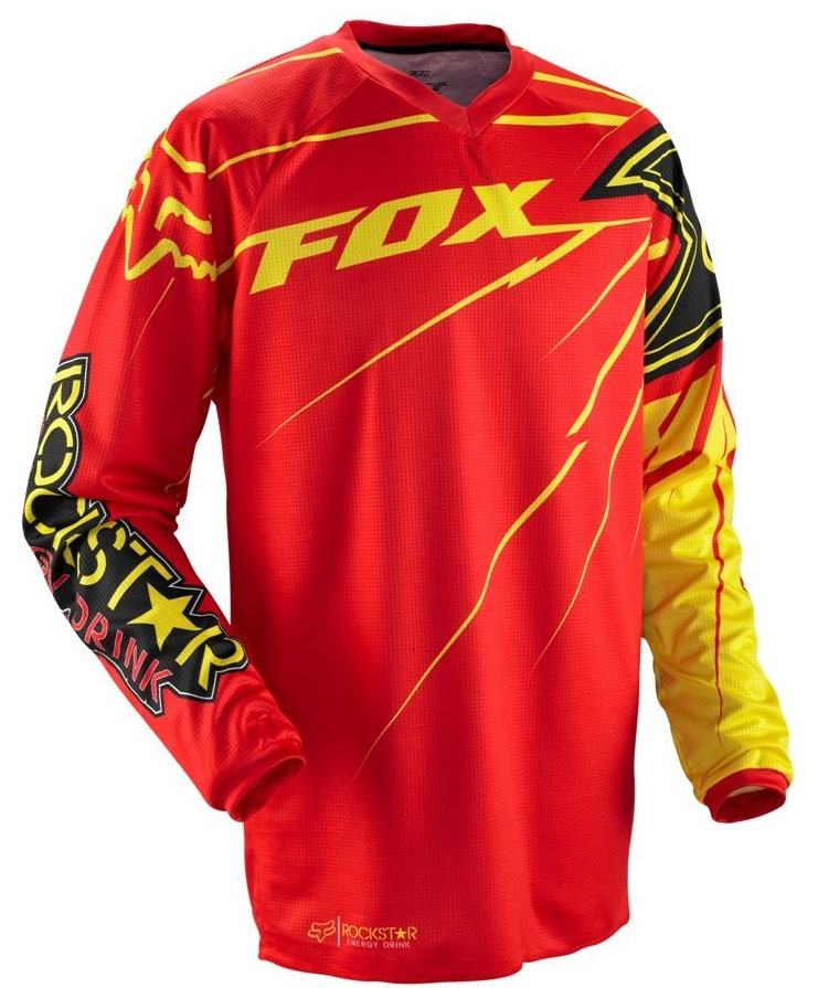 Fox Racing HC Rockstar джерси, красно-желтый: купить Fox Racing HC ...