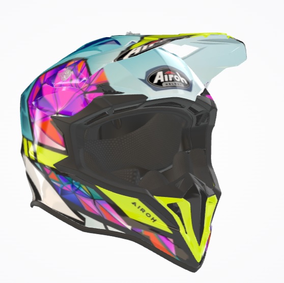 Airoh Wraap Diamond Gloss шлем внедорожный