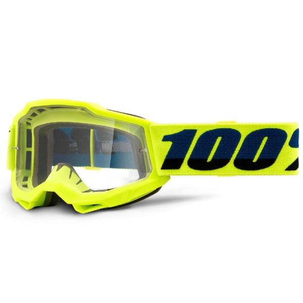 100% Accuri 2 Youth Fluo Yellow / Clear Lens мотоочки подростковые 100% Accuri 2 Youth Fluo Yellow / Clear Lens мотоочки подростковые