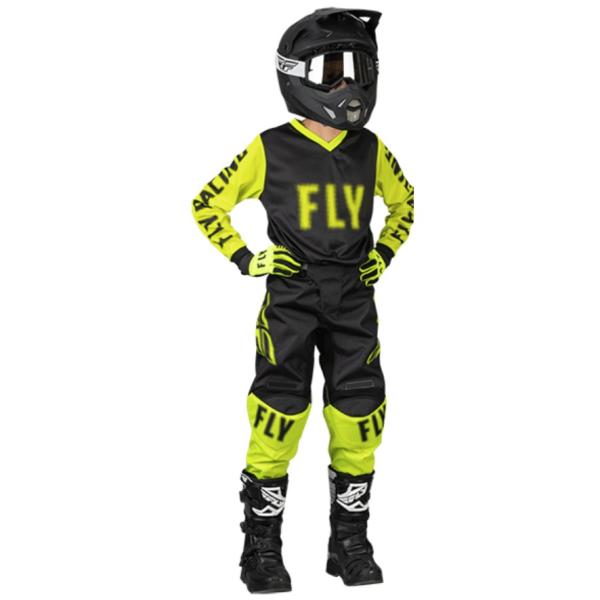 Fly Racing F-16 2023 Black/Hi-Vis комплект подростковый Fly Racing F-16 2023 Black/Hi-Vis комплект подростковый