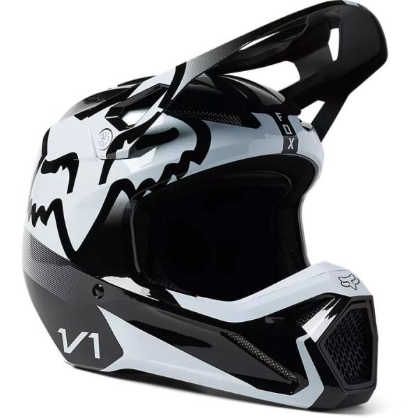 Fox Racing V1 Leed Black/White шлем кроссовый