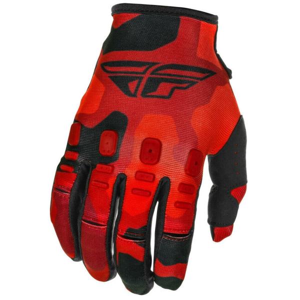 Fly Racing Kinetic K221 мотоперчатки, красно-черный Fly Racing Kinetic K221 мотоперчатки, красно-черный