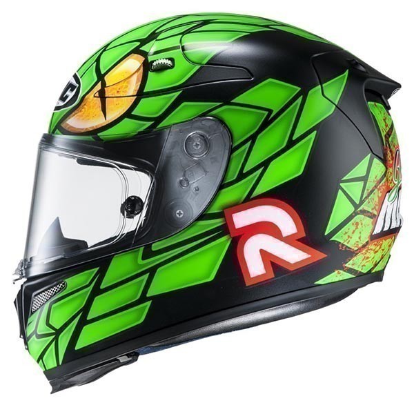 HJC RPHA 10 PLUS Green Mamba MC4F шлем интеграл