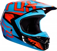 Fox Racing V1 Falcon 2017 шлем кроссовый, черно-оранжево-синий