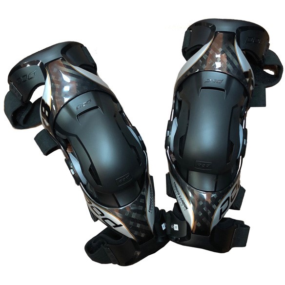 POD MX K8 2.0 Knee Brace наколенники, черно-серебристый
