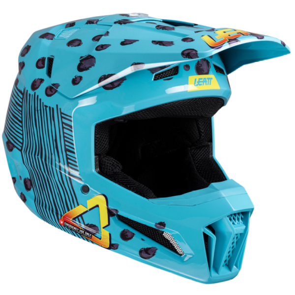 Leatt Kit Moto 3.5 Jr V25 Cheetah шлем подростковый + Vizion 2.5s мотоочки Leatt Kit Moto 3.5 Jr V25 Cheetah шлем подростковый + Vizion 2.5s мотоочки