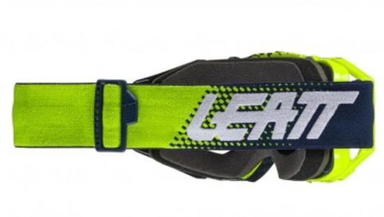 Leatt Velocity 6.5 Lime-Blu / Light Grey 58% мотоочки, двойная линза