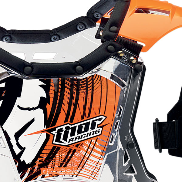 Thor Quadrant панцирь, прозрачный черно-оранжевый