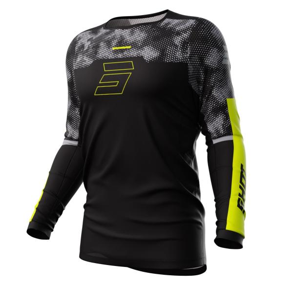Shot Contact Patrol Black Neon Yellow джерси